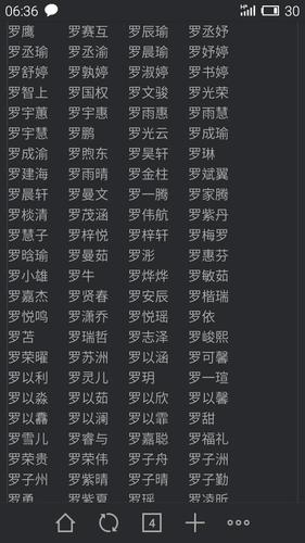 男孩姓罗有涵养的名字