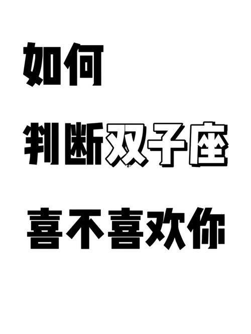 一个双子座对你说不喜欢你