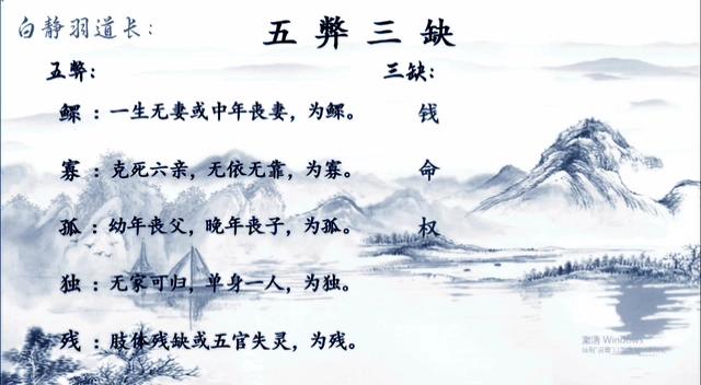 算卦的人是五弊三缺么