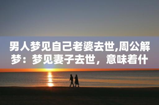 梦见已故妻子周公解梦,梦见已故妻子是什么意思?