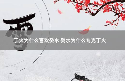 丁火遇到癸水很倒霉