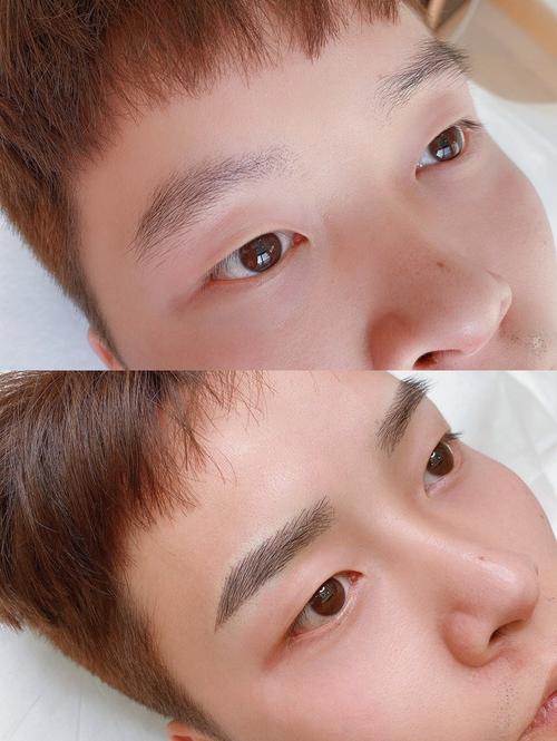 男士纹眉图片