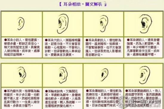 看相识人之耳朵详解