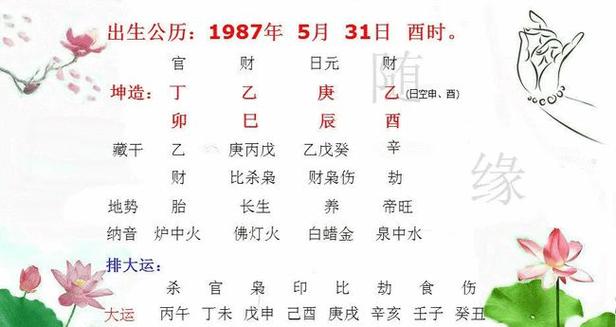 命运解读 丁卯日生于午时 午时出生健旺中有灾祸