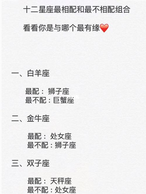 测星座两个星座配不配
