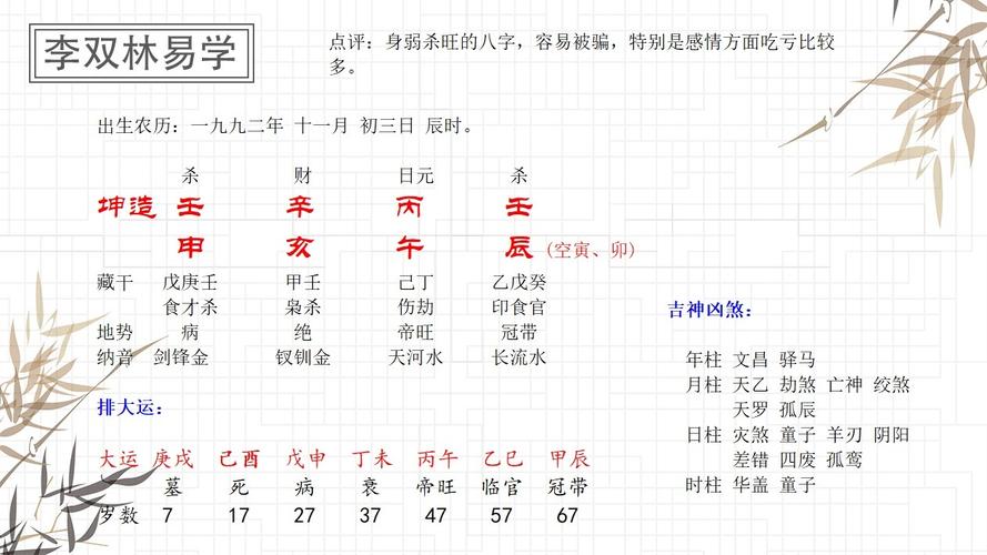 司机的八字特征