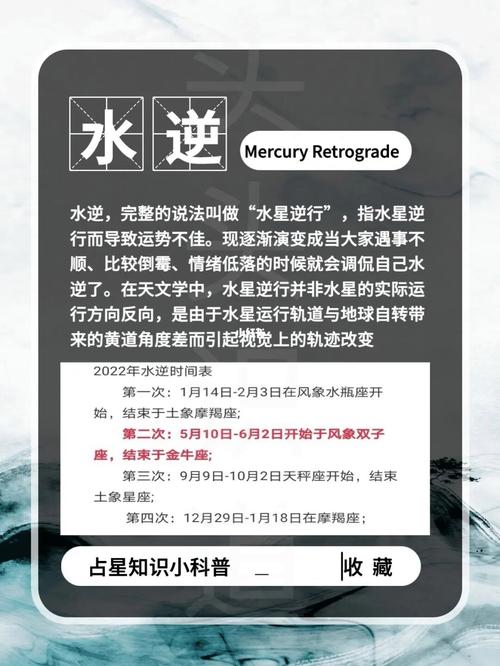 话说水逆期究竟是指什么