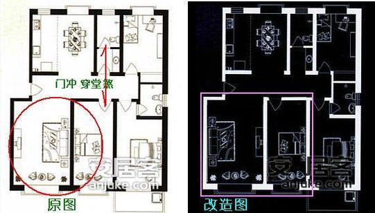 主卧门与次卧门相对可以吗