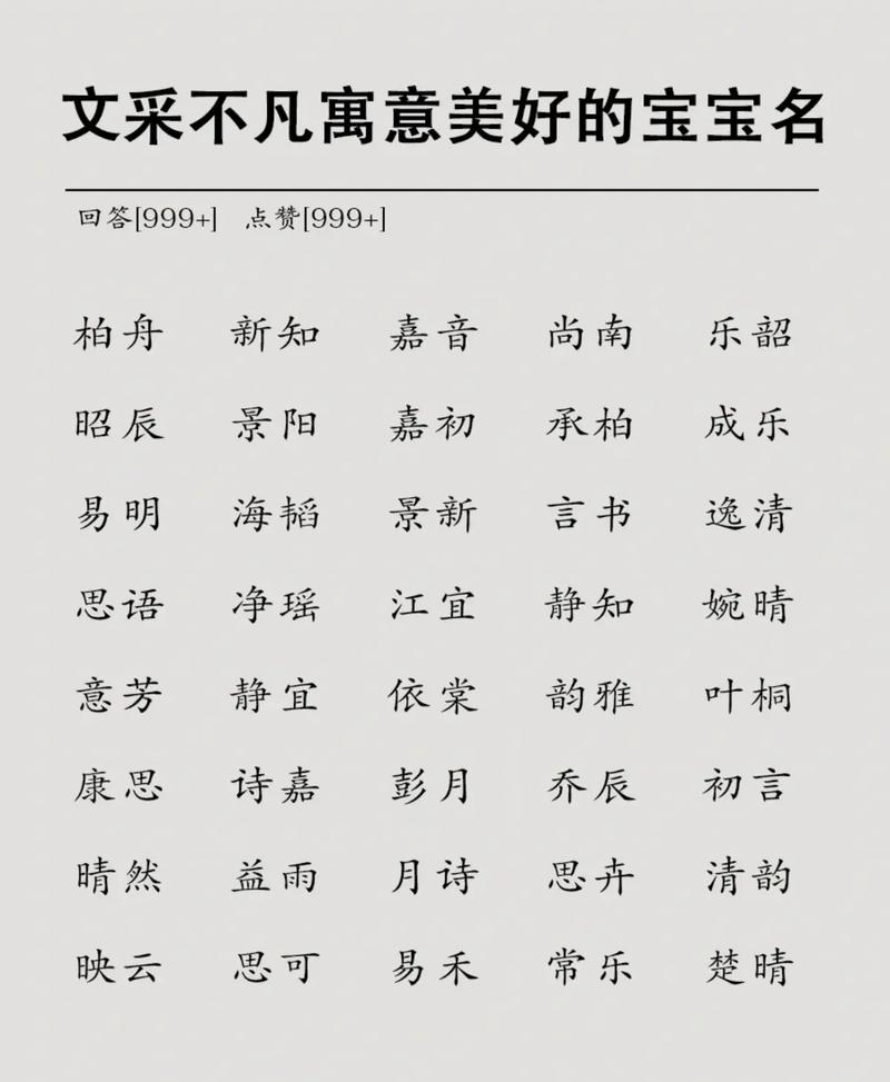 诗经男宝宝名字有寓意姓虞