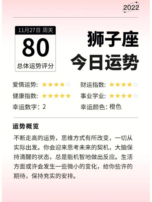 11月27星座运势预测