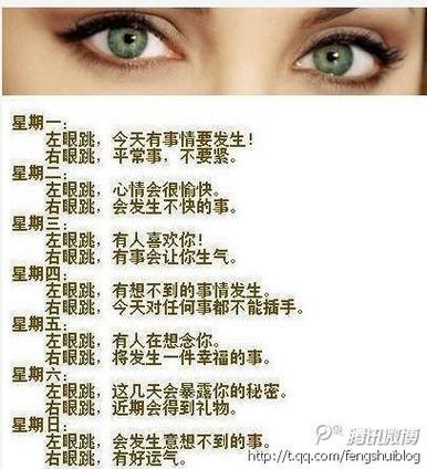 左眼跳代表什么