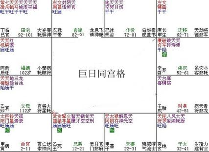 巨日同宫格,一个我从未见过的格局!