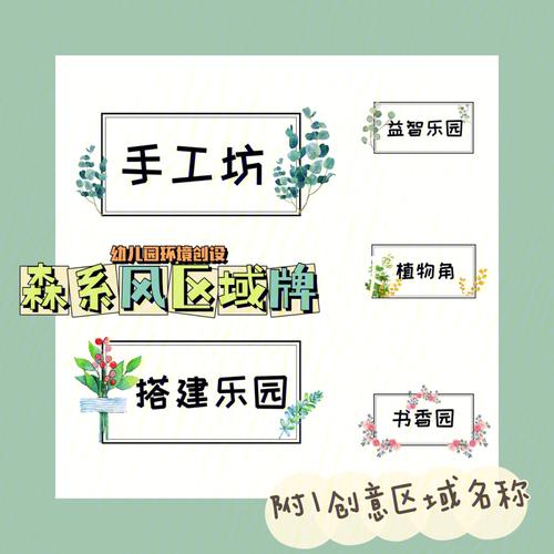 幼儿园好听的区域名字