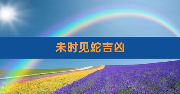 蛇在未时出生的脾气好