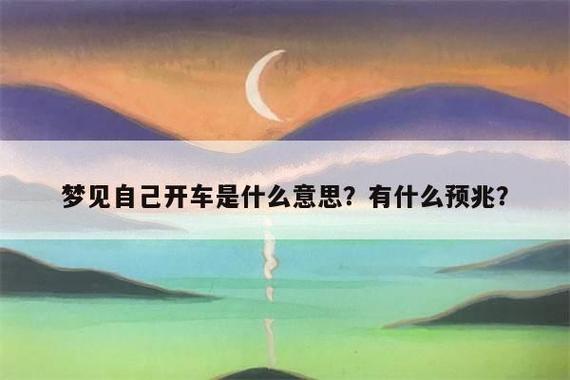 梦见开车预示着什么?