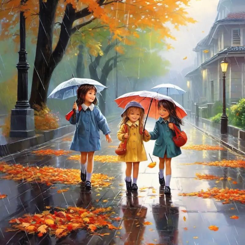 下雨落叶
