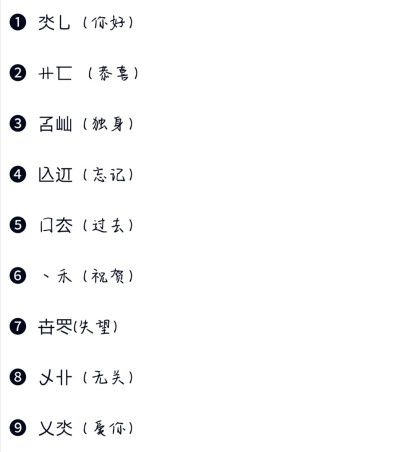 有特殊意义的生僻字2021年版