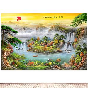 客厅招财风水画