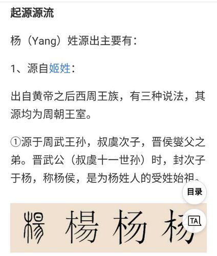 中国第六大姓氏——杨姓始祖始于何时