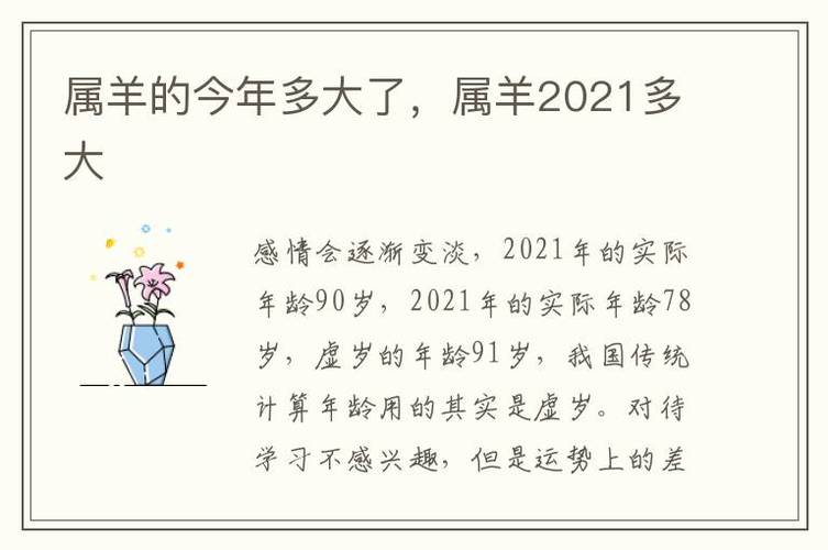 属羊今年多大2021