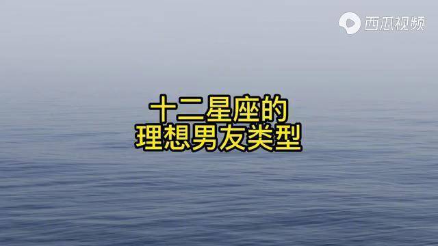 十二星座男的理想外型