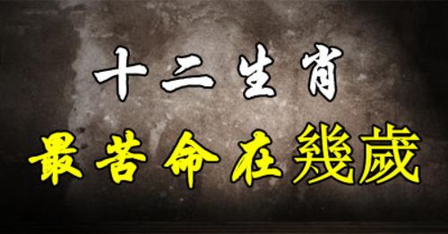 哪些生肖天生就很苦命