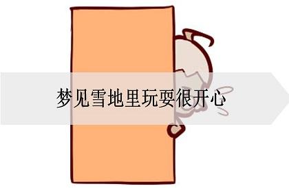 梦见雪地玩耍