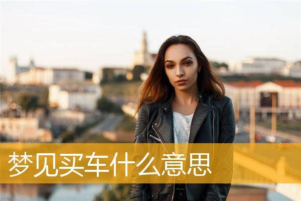梦见情人买车