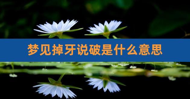女人梦见牙齿碎了什么意思