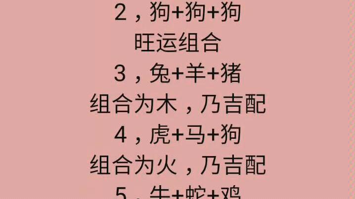 做夫妻最佳生肖配对,互旺家财