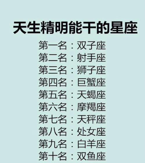 十二星座女事业心