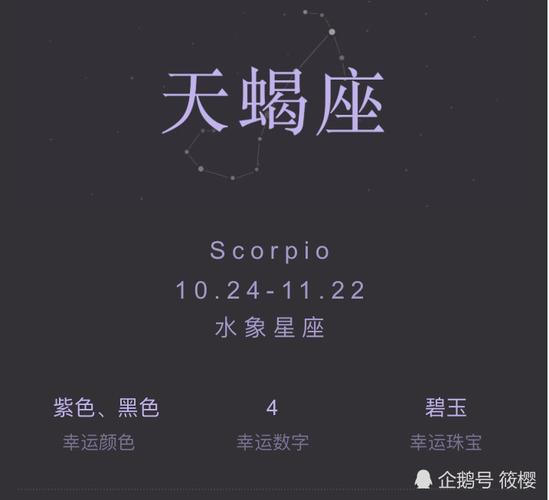 天蝎座是几月份出生的人