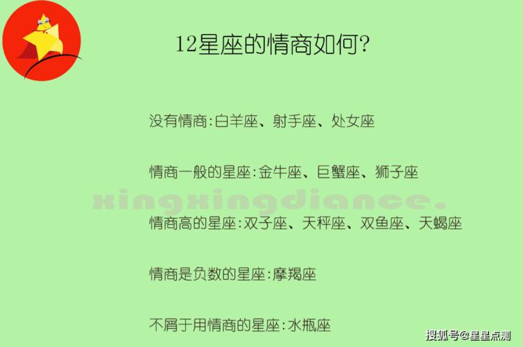 12星座里面谁情商最高