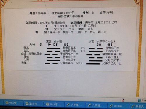 周易六爻在线排盘含义解析