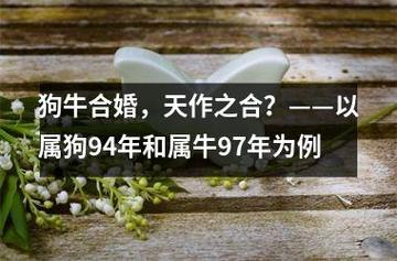 94年属狗和97年属牛八字合吗