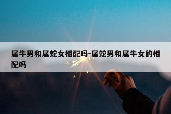 属牛女和属蛇男相配指数如何?步调一致很合拍!