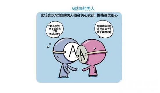 A型血男喜欢的异性