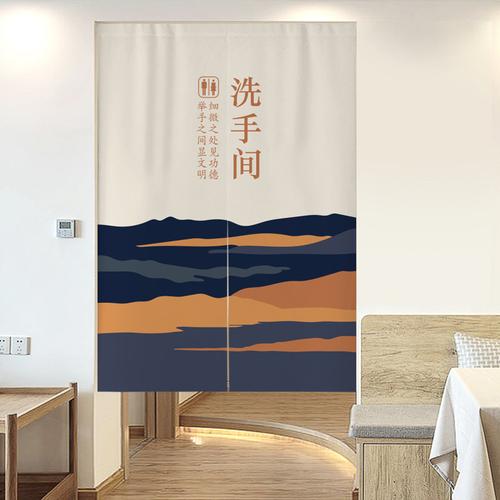家里卫生间挂什么门帘好