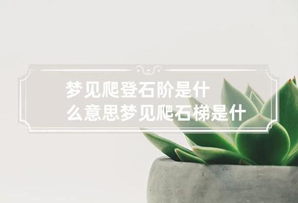 梦见爬登石阶怎么回事