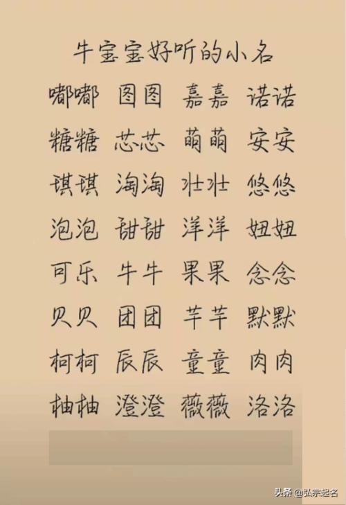 牛年出生的叫什么名字好