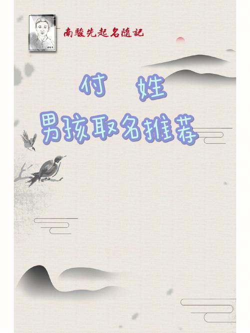 男孩姓付取什么名字吗