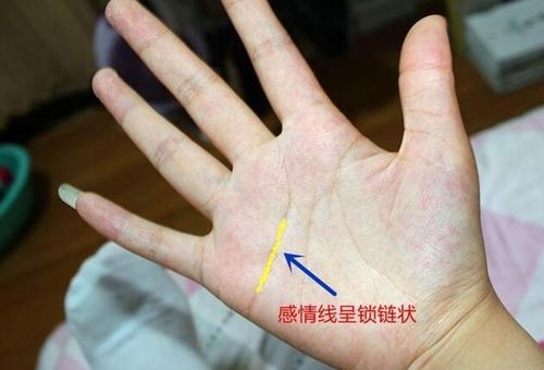 感情线被一条线切过