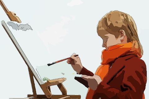 梦见自己在画画