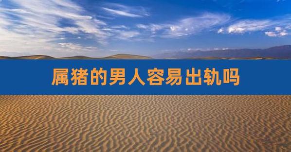 属猪的男人容易出轨吗
