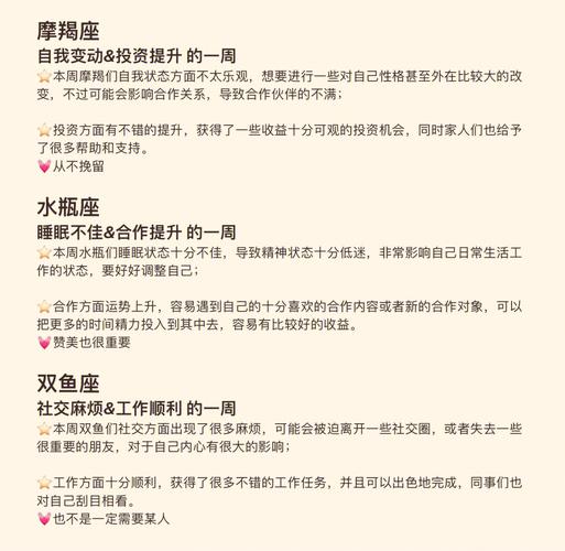 ATS星译社 十二星座一周运势详情7.18-7.24