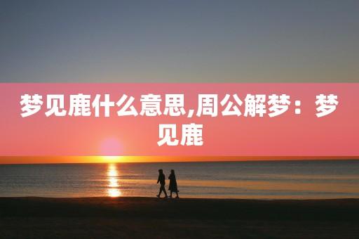 梦见鹿周公解梦,梦见鹿是什么意思?