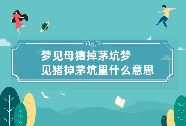 梦见母猪掉茅坑