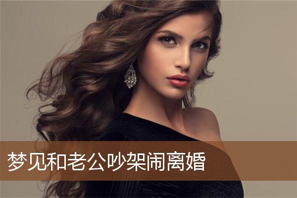 梦见老公出轨了吵架闹离婚