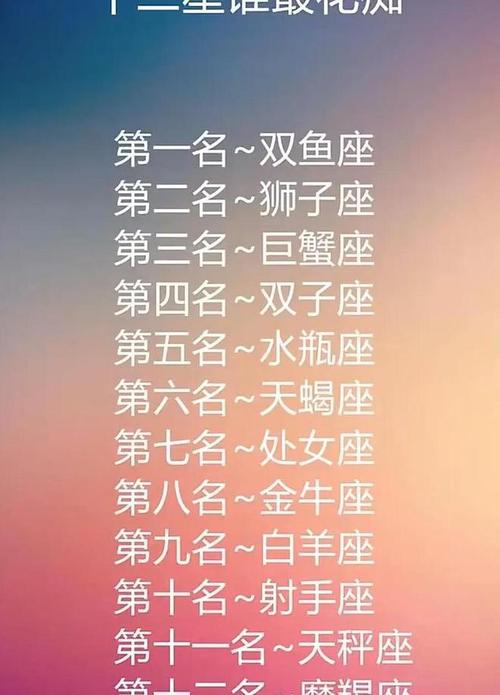 巨蟹座颜值排名:第六名