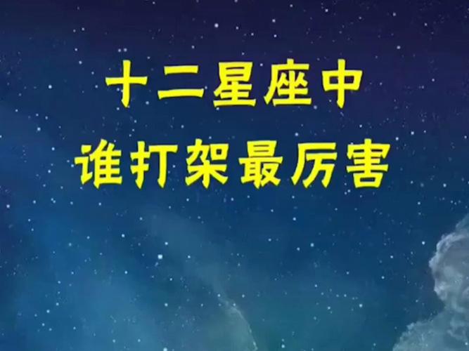 十二星座打架排名